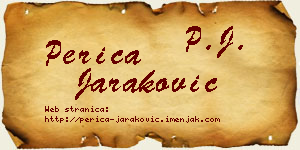 Perica Jaraković vizit kartica